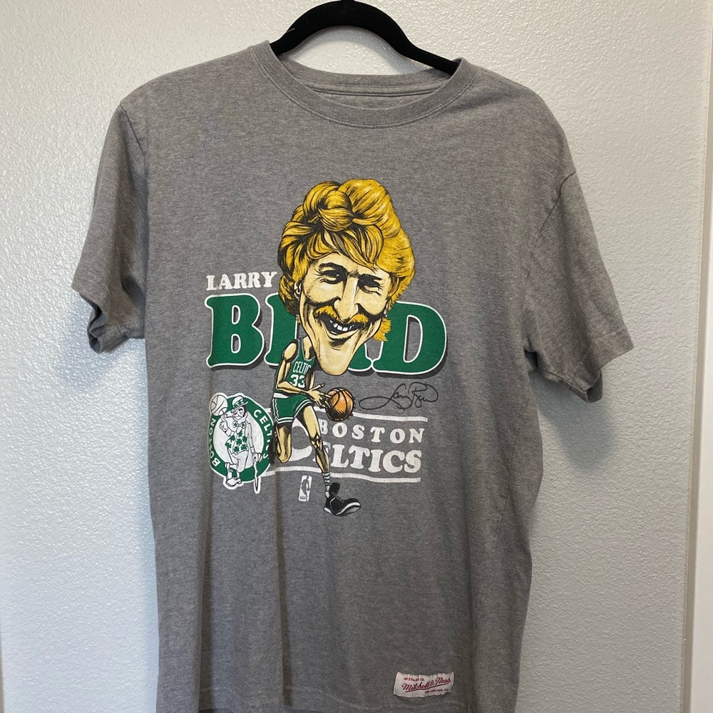 Vintage Mitchell and Ness Larry Bird T sz. m